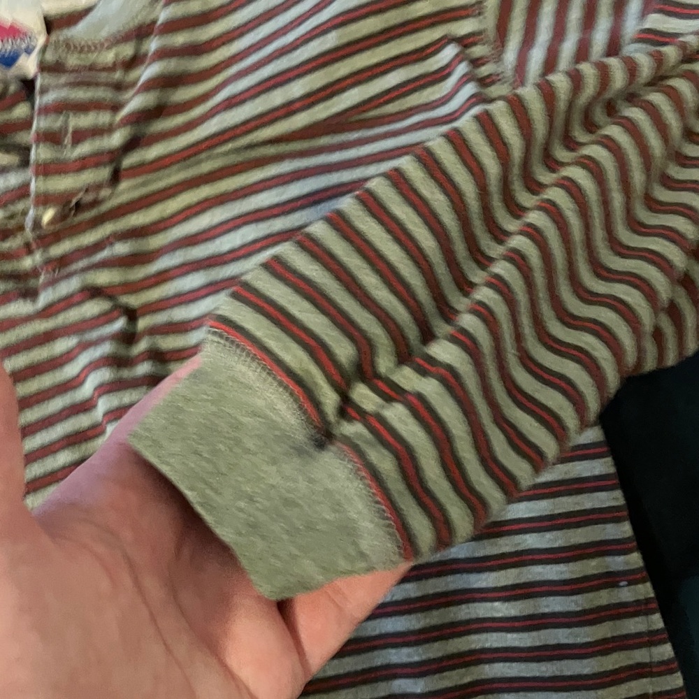 Cozy Striped Long Sleeve Kids Tee - Picture 5 of 6